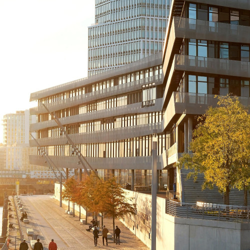 2018: Die HafenCity – Universität am Baakenhafen. Foto: Michael Zapf